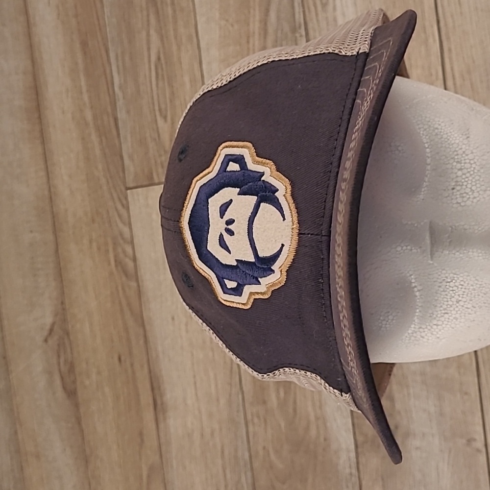 HOWLER BROS Dark Grey Beige Monkey Logo‎ Embroidered Trucker Snapback Hat Cap